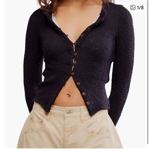 We the free it’s on rib knit cardigan (xs)
